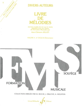 Livre de mélodies. Volume 4 